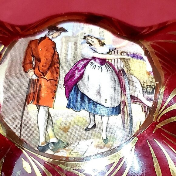 H. Bequet quaregnon Cigarette Box & Set of Ashtray - Picture 7 of 12